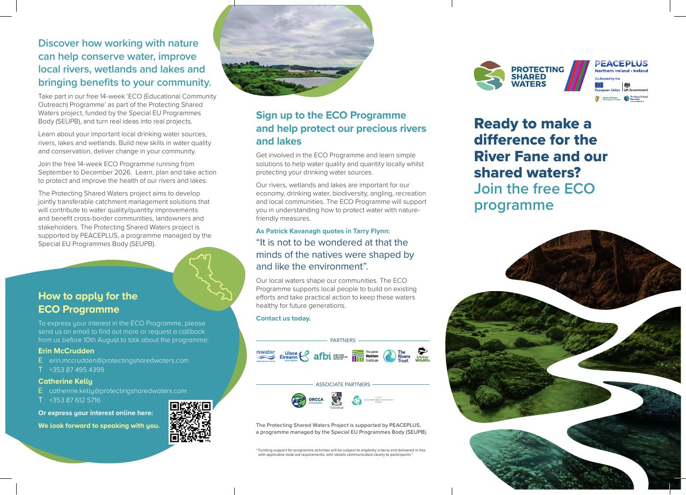 Preview of the ECO Programme A4 print leaflet